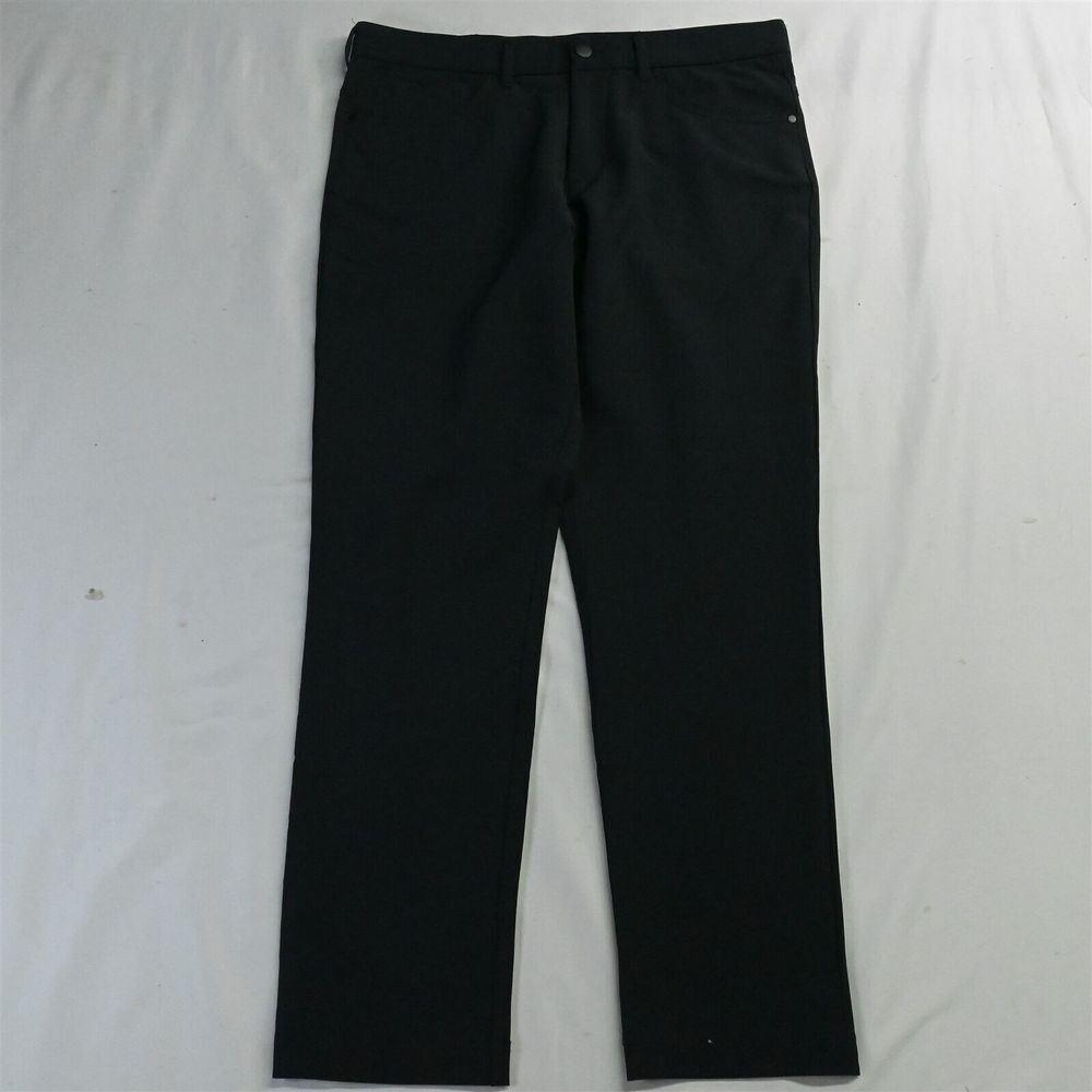 Panama Jack‎ 36 x 32 Black Stretch Tech 5 Pocket Straight Mens Golf Dress Pants
